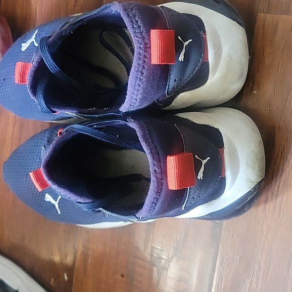 Puma cell kids shoes size 7c color blue white red - Picture 2 of 7